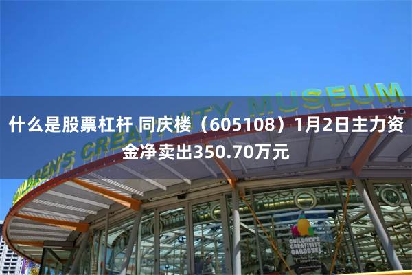 什么是股票杠杆 同庆楼（605108）1月2日主力资金净卖出350.70万元