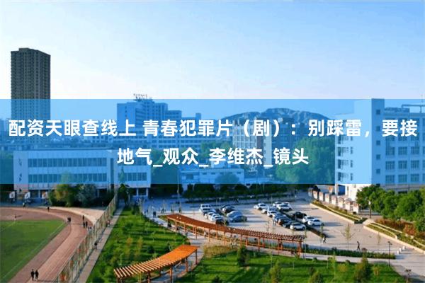 配资天眼查线上 青春犯罪片（剧）：别踩雷，要接地气_观众_李维杰_镜头